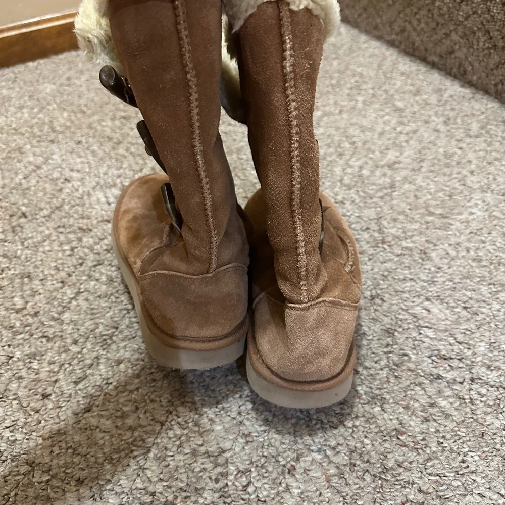 Style & Co Tan Winter Boots Suede Leather Ankle-High